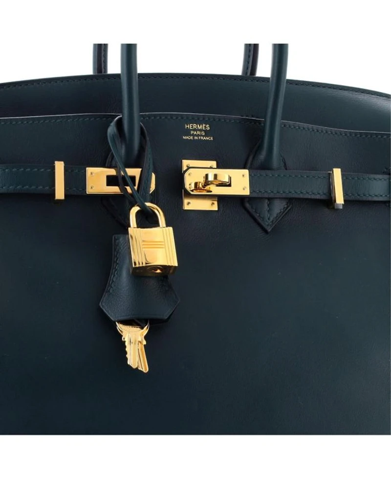Birkin 25 Handbag Green Swift with Gold Hardware