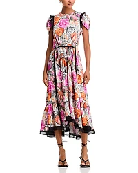 3.1 Phillip Lim Floral Collage Soft Tulip Dress