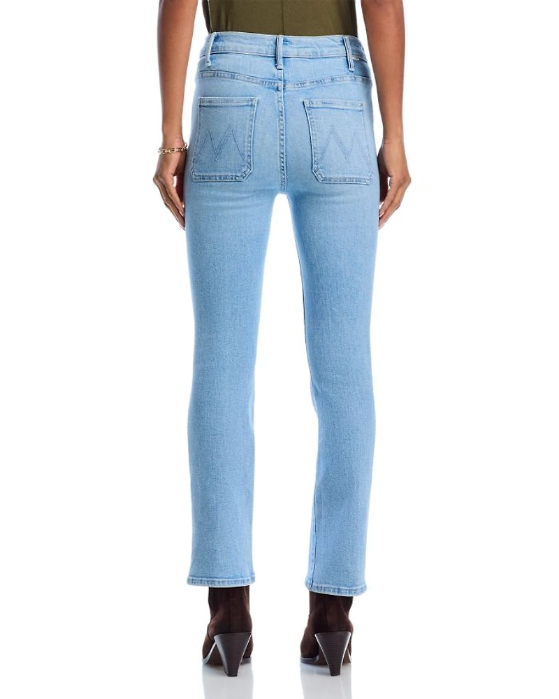 Hustler Patch Pocket High Rise Ankle Jeans Tune Out
