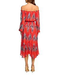 Alyce Floral Off The Shoulder Smocked Dress