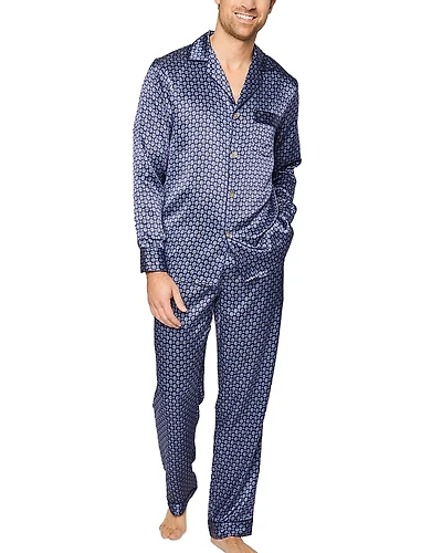 Petite Plume Silk Foulard Pajama Set
