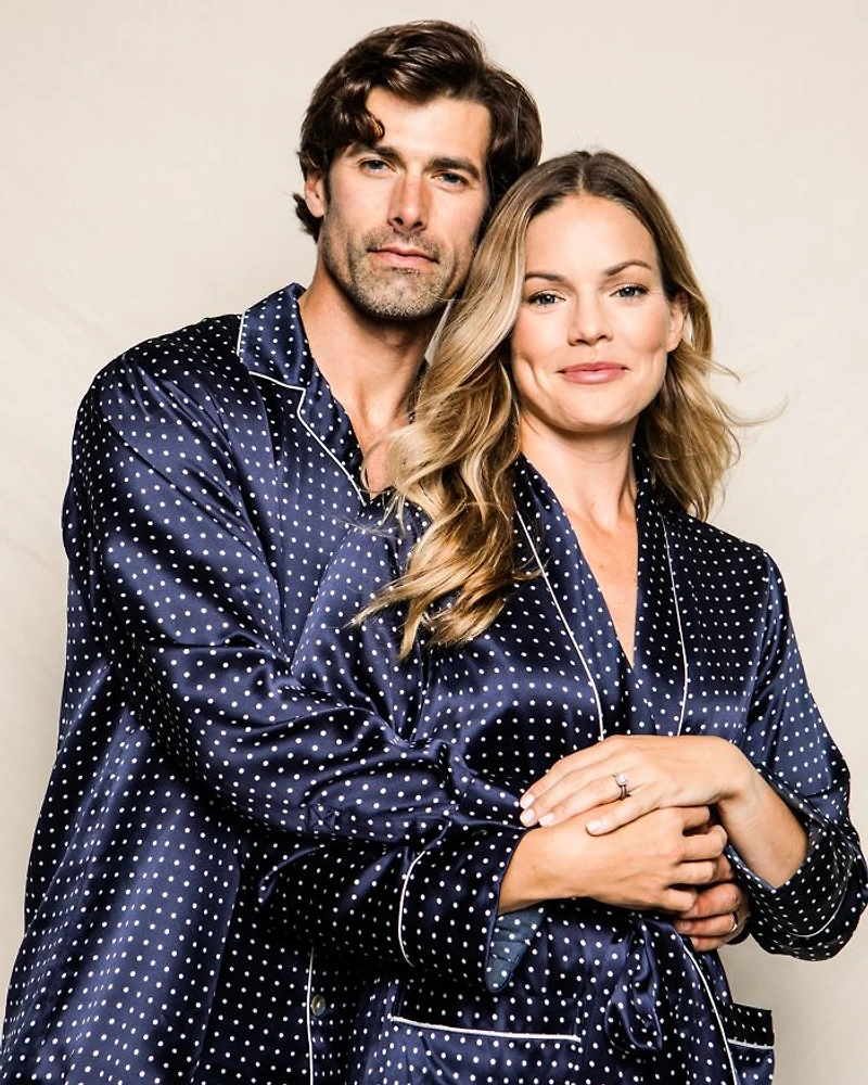 Silk Polka Dot Pajama Set