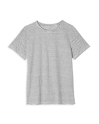 Crewneck Short Sleeve Linen Tee