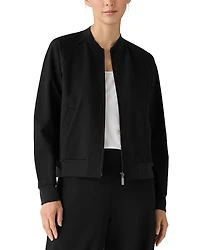 Eileen Fisher Stand Collar Jacket