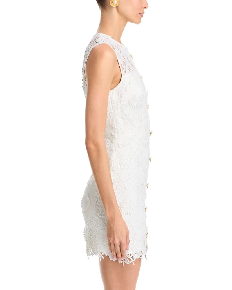 Judy Cady Lace Combo Mini Dress