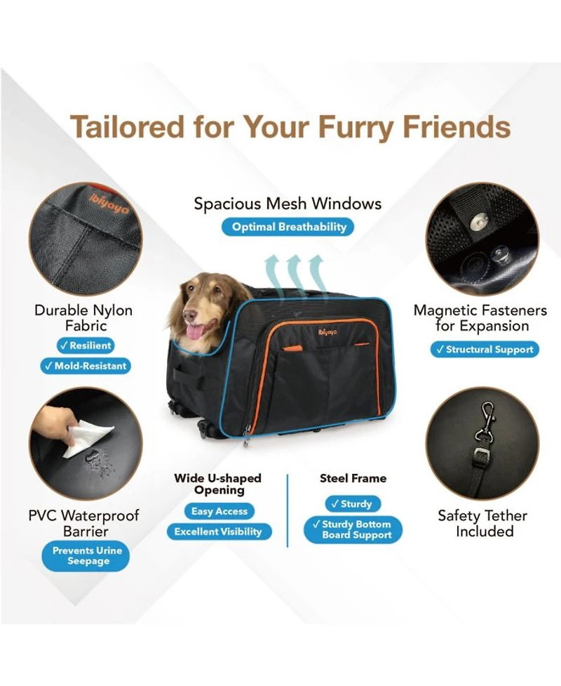 JetPaw Expandable In-Cabin Pet Carrier Backpack