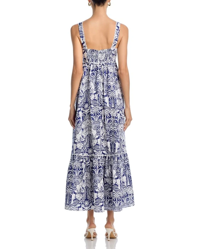 Palm Print Maxi Dress - Exclusive