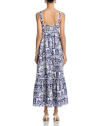 Palm Print Maxi Dress - Exclusive
