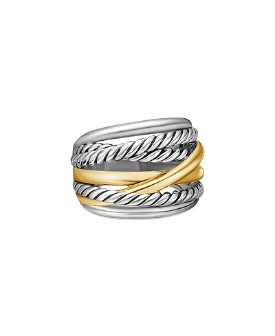 David Yurman Crossover Wide Ring with 14K Gold