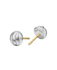 Sculpted Cable Earrings, 8mm
