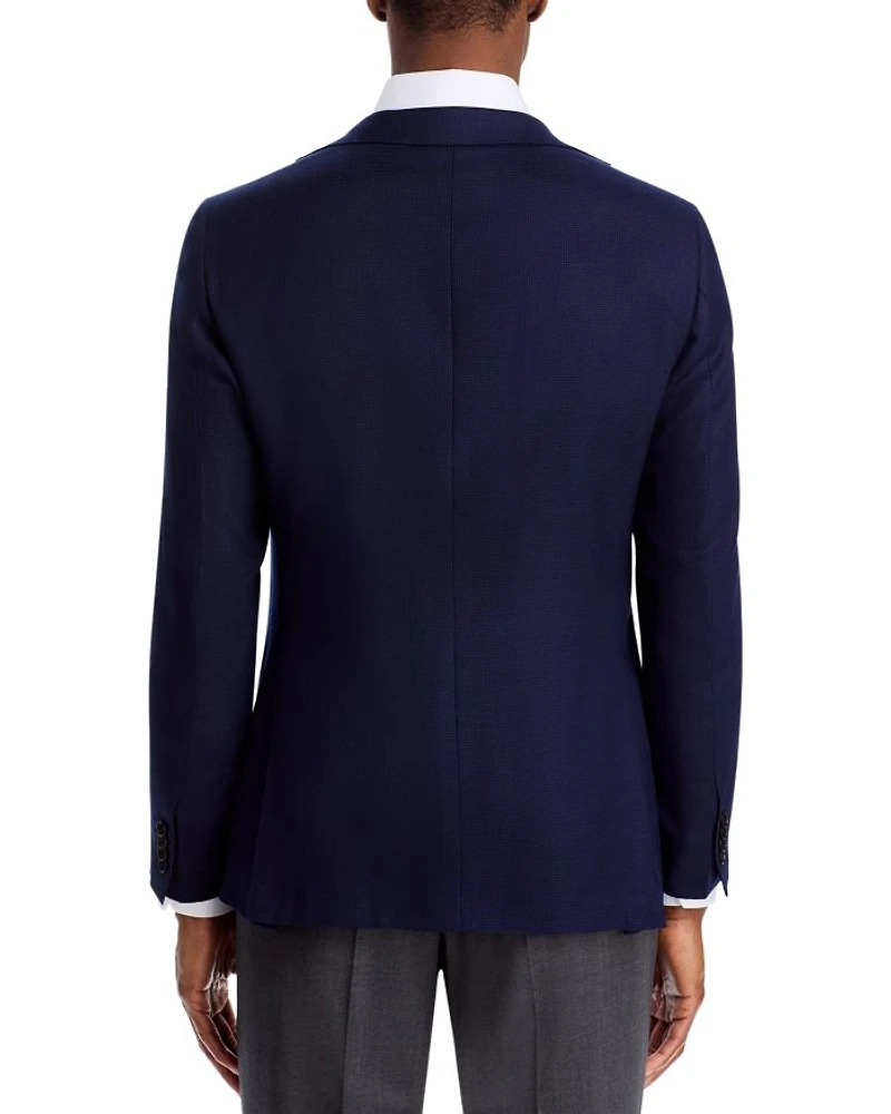 Capri Textured Solid Slim Fit Sport Coat