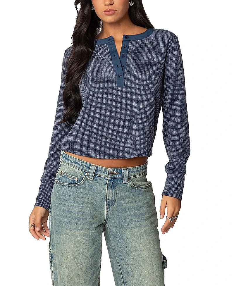 Edikted Ruth Henley Waffle Top