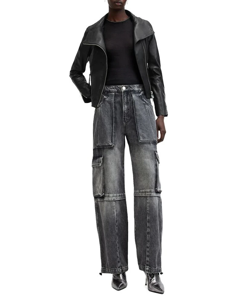 Ellis Leather Biker Jacket