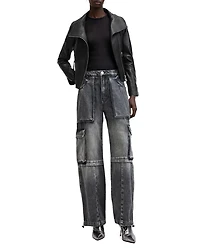 Ellis Leather Biker Jacket