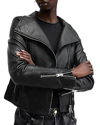 Ellis Leather Biker Jacket