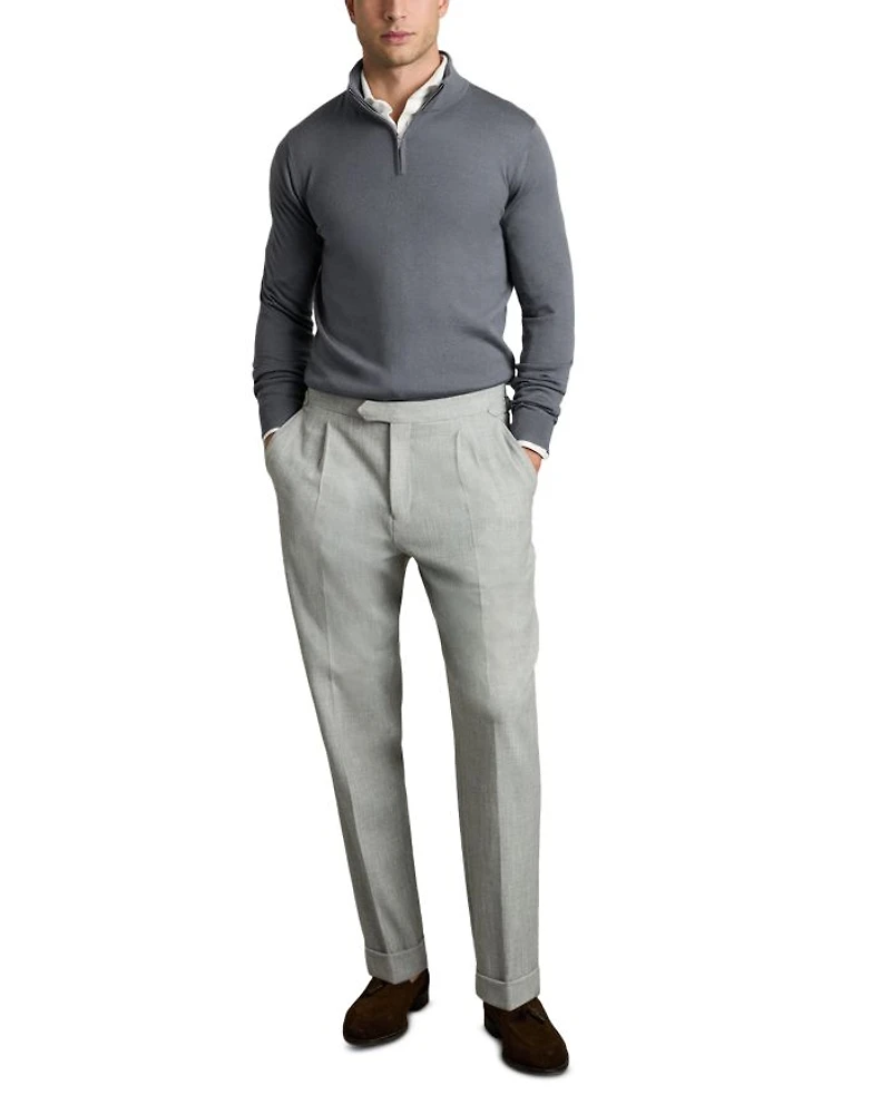 Half Zip Funnel Merino Sweater