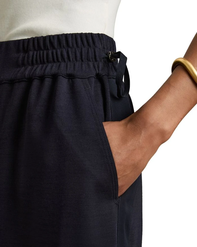 Nora Ruched Jersey Midi Skirt