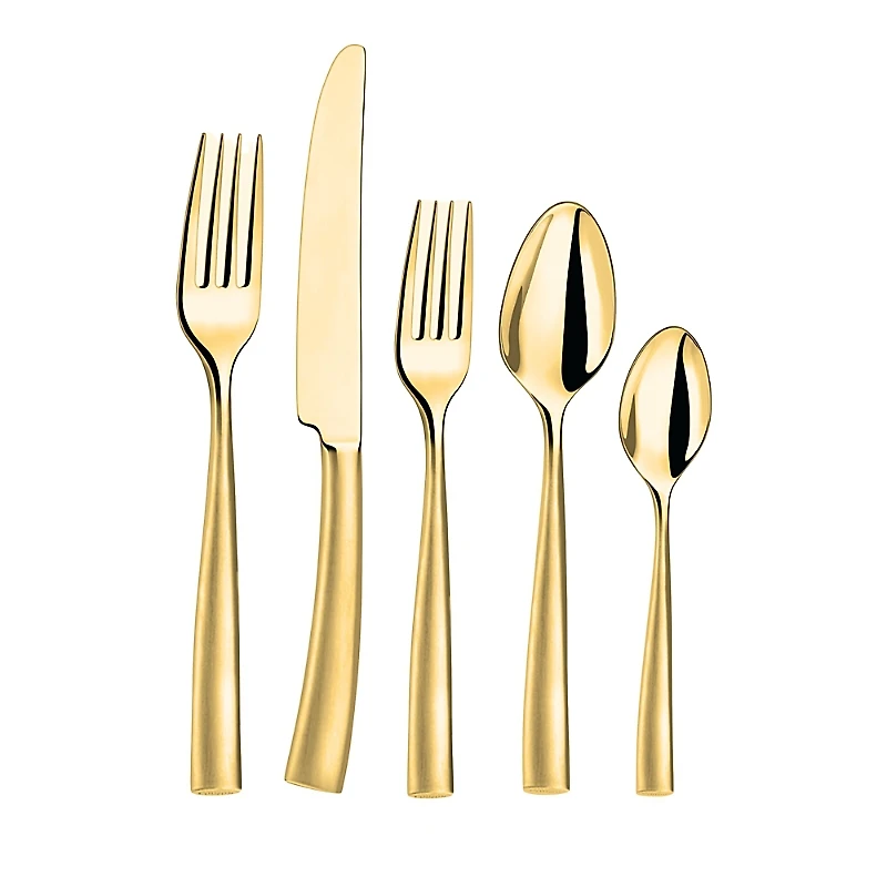 Couzon Silhouette Gold 5 Piece Place Setting