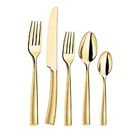 Couzon Silhouette Gold 5 Piece Place Setting
