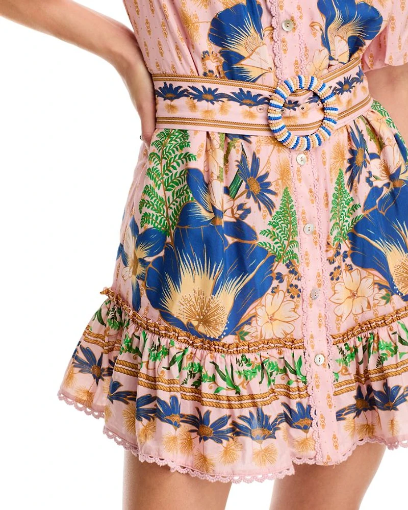 The Dream Garden Pink Mini Dress