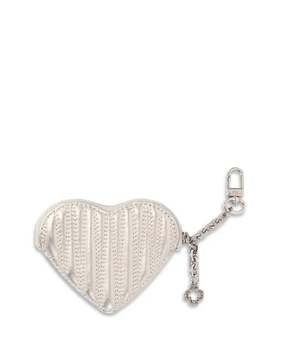 Quilted Metallic Heart Purse