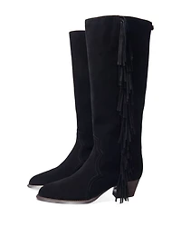Women's Fringed Suede Cowboy Boots