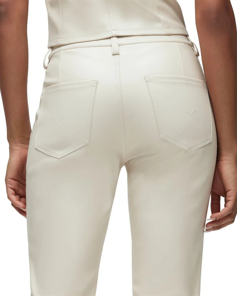Barbara High Rise Bootcut Jeans Creme