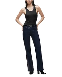 Rosie High Rise Wide Leg Jeans Mood Indigo