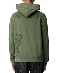 Sanchi Cotton Fleece Tattoo Printed Hoodie