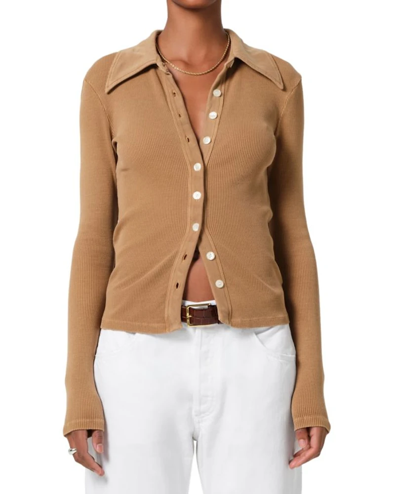 Gila Polo Button Front Top