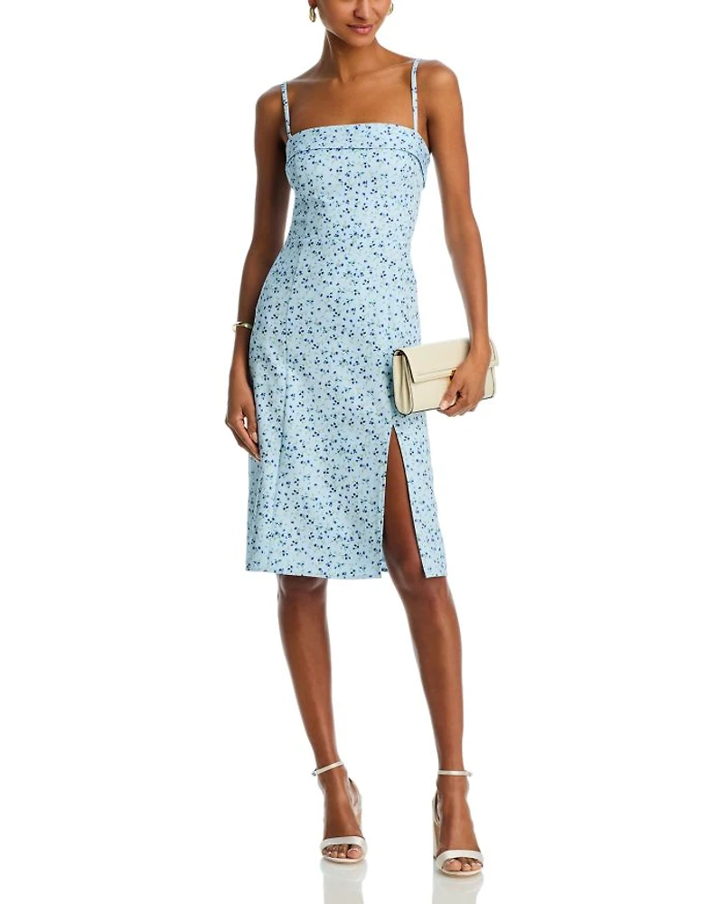 Echo Crepe Floral Midi Dress