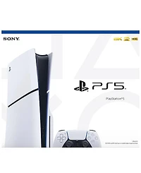 Sony PlayStation 5 Slim Console - White with Accessories & White Controller (Total 2 Controllers Included)