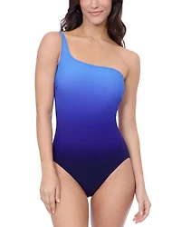 Ombré One Shoulder Swimsuit