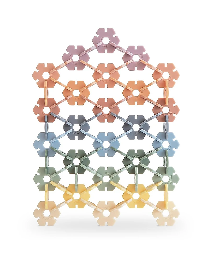 Mushie Hex Connect Building Toy Set - Ages 5-7