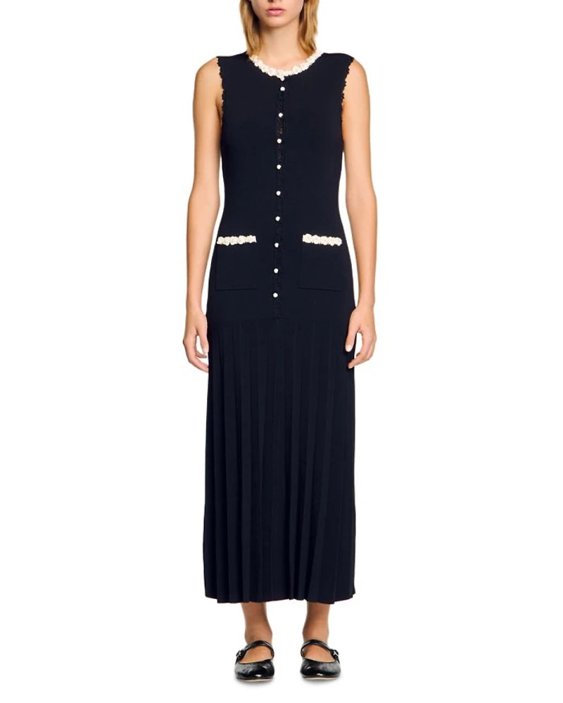 Long Dress with Crochet Detail