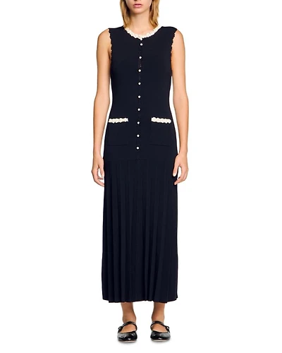 Long Dress with Crochet Detail
