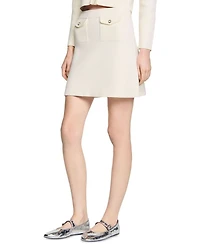 Short Rib Knit Skirt