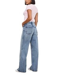 Good Skate High Rise Wide Leg Jeans Indigo 756