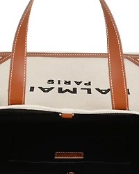 Women's B-Army 42 Canvas Tote Bag with Leather Details