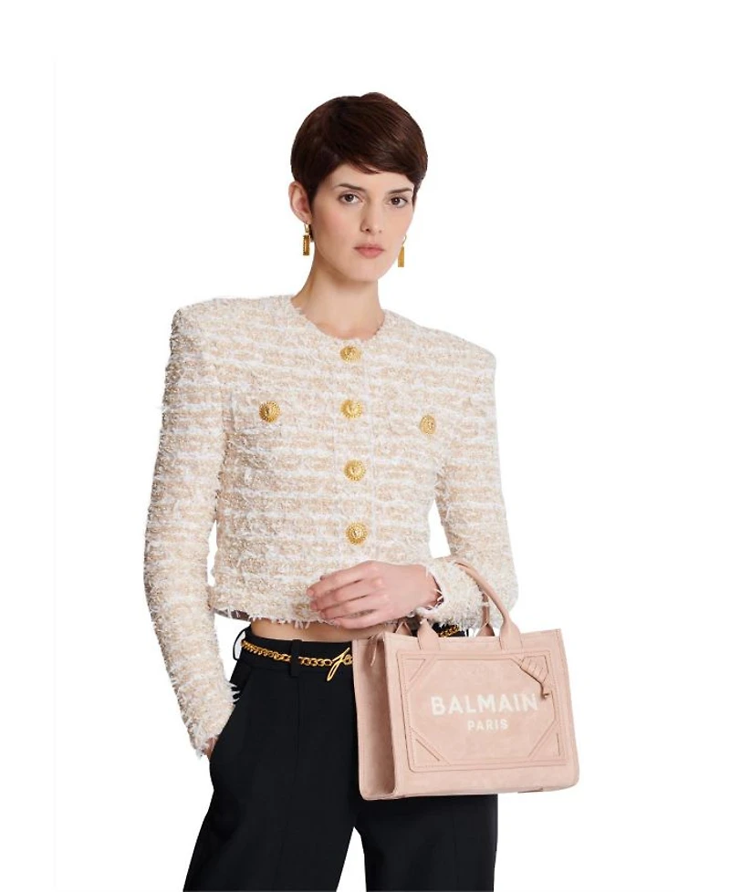 Women's Small Suede B-Army Tote Bag