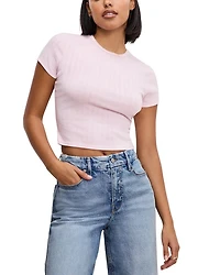 Pointelle Baby Tee