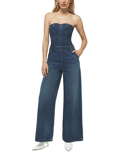 The Creator Sweetheart Denim Jumpsuit