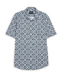 Palliser Bay Regular Fit Short Sleeve Linen Shirt