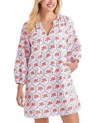 Catalina Coast Eyelet Swim Cover-Up Dress