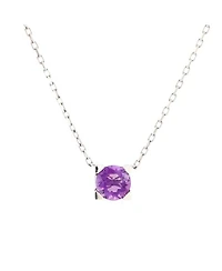 C de Cartier Necklace 18K White Gold and Amethyst