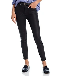 x Alix Earle The High Rise Skinny Jeans Black Coat