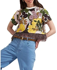 La DoubleJ La Scala Tee with Feathers