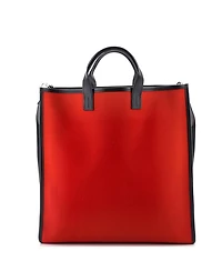 Pre-Owned HERMES Record Bag Toile and Swift