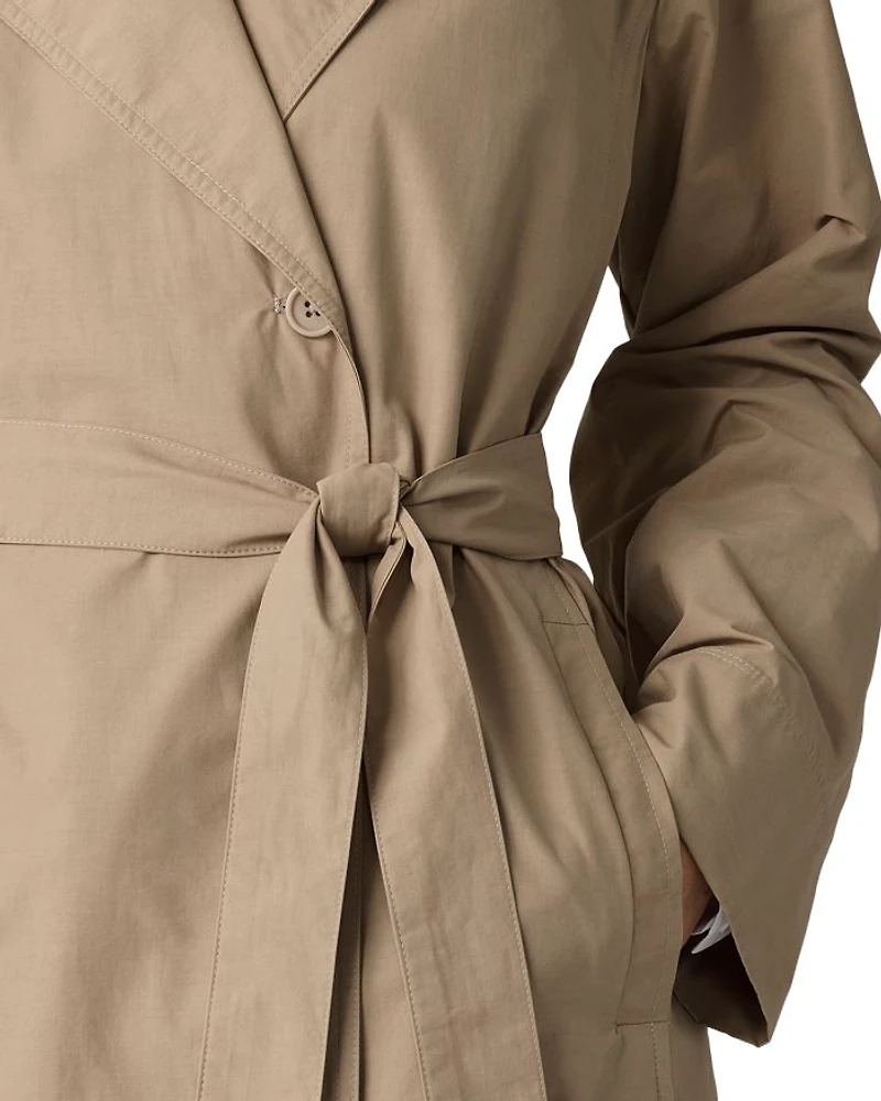 Light Cotton Nylon Trench Coat