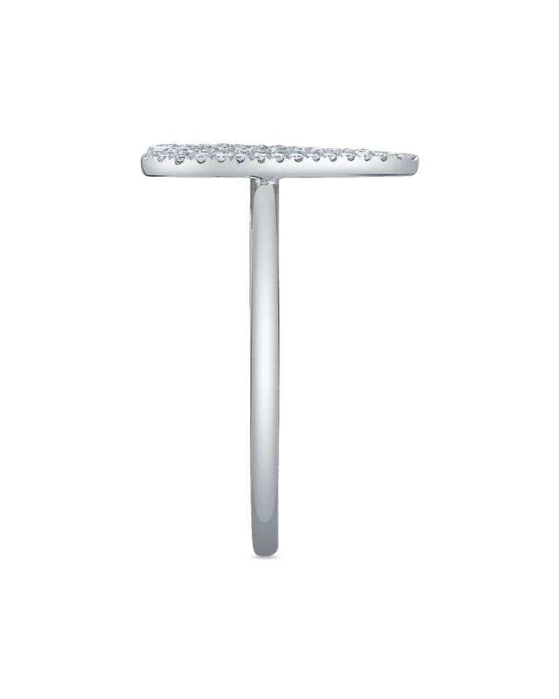 14K White Gold Kate Diamond Heart Ring, 0.26 tcw
